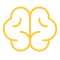 AI-ML icon yellow