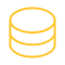 Data silo icon yellow
