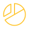 Data management icon yellow
